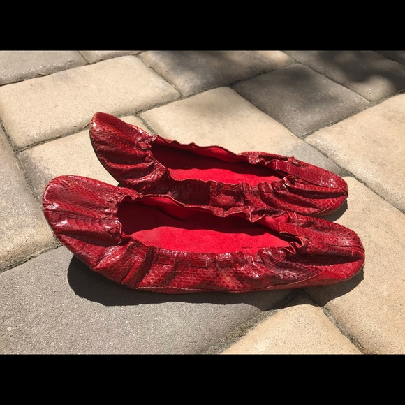 Beirn red ballerina flats - Picture 2 of 4